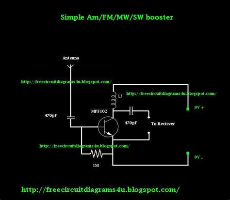 Free Circuit Diagrams 4u Simple Amfmswmw Booster Circuit