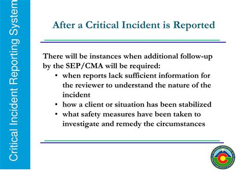 Ppt Critical Incident Reporting System Cirs Powerpoint Presentation