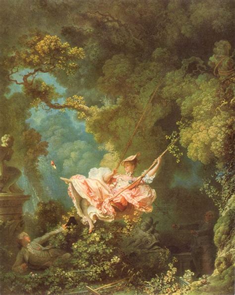 The Swing Jean Honoré Fragonard Rococo Inspiration Swing Painting