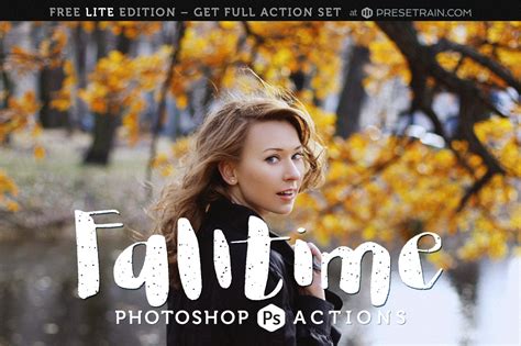 Utilising the best free photoshop actions is sure to streamline your process, saving you oodles of time. Falltime Lite - Free Actions for Adobe Photoshop