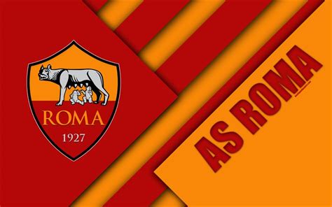 Profilo twitter ufficiale dell'as roma. Download wallpapers Roma FC, logo, 4k, material design, football, Serie A, Rome, Italy, red ...