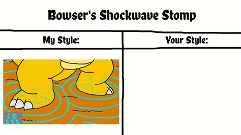 Art Style Challenge Bowsers Shockwave Stomp By Cyanesque111 On Deviantart