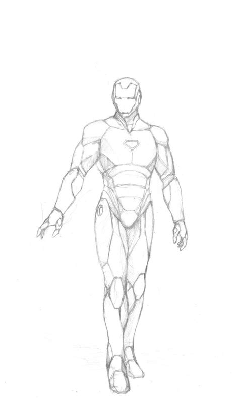 Ironman Sketch By Hanonly1 On Deviantart