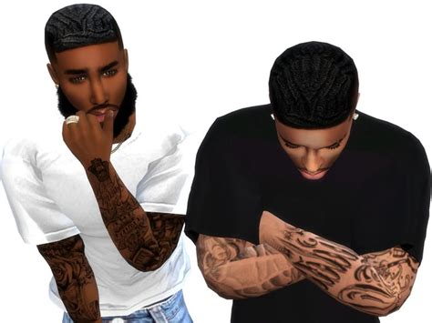 Downloads Xxblacksims In 2021 Sims 4 Cc Skin Waves Hairstyle Men