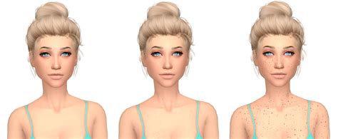 Three Different Views Of A Womans Face And Body With Hair In Buns