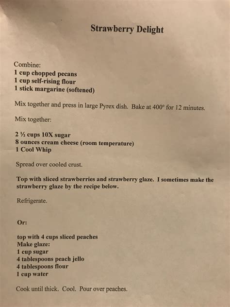 Printable Brenda Gantt Recipes