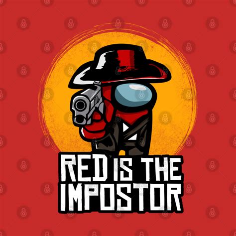 Red Is The Impostor Among Us Hoodie Teepublic
