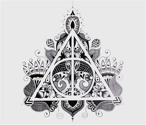 A Design Of The Deathly Hallows Symbol From Harry Potter That Ive