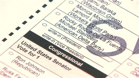 What To Know About Write In Candidates In Wisconsin