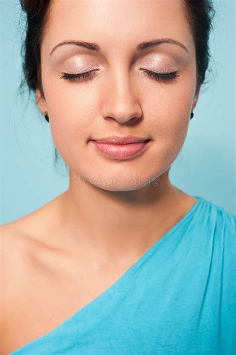 Meditating Woman Stock Photo Image Of Head Face Eyes 24157000