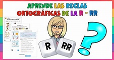 Aprende las Reglas ortográficas de la R – RR – Imagenes Educativas