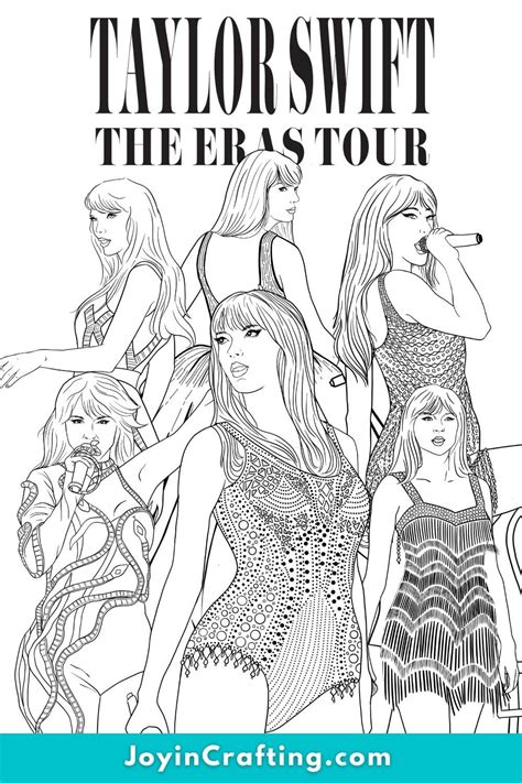 Taylor Swift The Eras Tour Coloring Pages