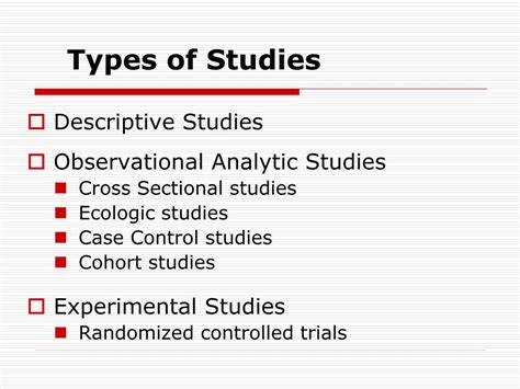 Ppt Types Of Study Designs Powerpoint Presentation Free Download