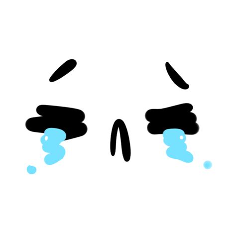 Crying Q Version Download Cute Face Png Download 640640 Free