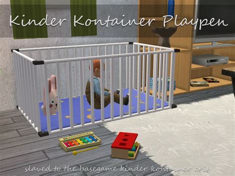 Mod The Sims Kinder Kontainer Playpen Toddler Playpen Baby Playpen