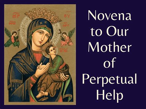 Our Mother Of Perpetual Help Novena St Mary