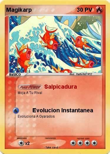 Pokémon Magikarp 1632 1632 Salpicadura Mi Carta Pokémon