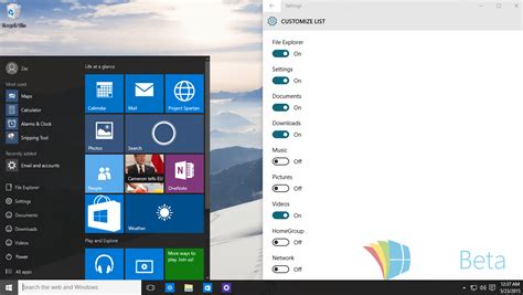 Windows 10 Build 10125 Muestra Windows Hello Personalización De Inicio