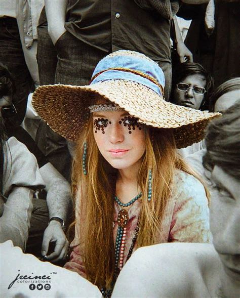 Woodstock 1969 Colorized Woodstock Fashion 60s Fashion Hippie