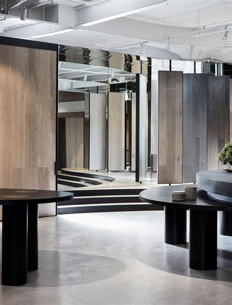 The Woodcut Showroom Demonstrates A Modern Approach To Showroom Design