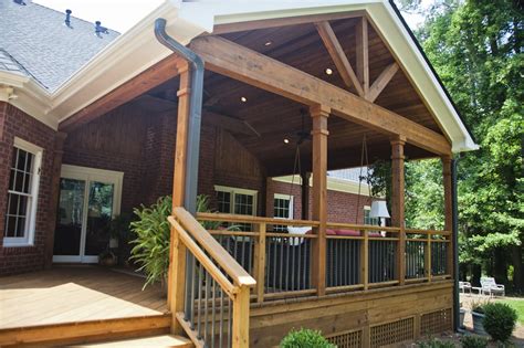 Athens Ga Project Open Porch With Painted Overhangs