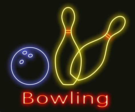 Neon Bowling Pins Stock Photos Pictures And Royalty Free Images Istock