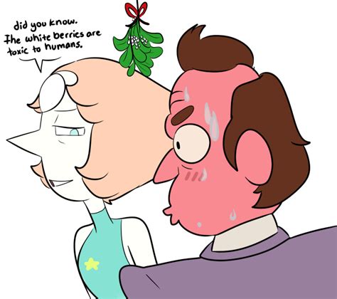 pearl and dewey under the mistletoe steven universe know your meme