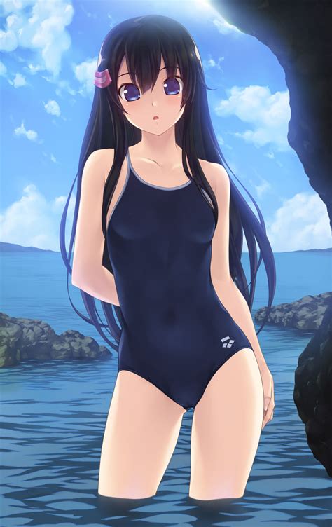 Wacchi Arena Company Original Character Request Highres Girl Bare Shoulders Black Hair