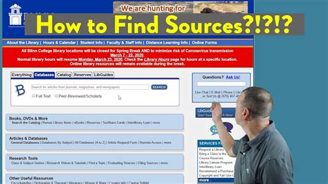 How To Find Sources For A Research Paper Youtube