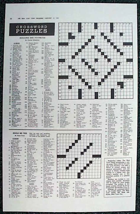 New York Times Crossword Free Printable