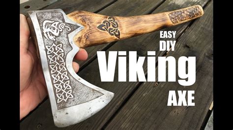 Carving And Wood Burning A Viking Axe Handle Wood Carving Gouge Set
