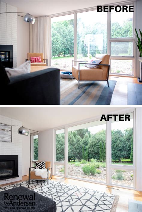 Beforeafter Mid Century Modern Window Replacement Mid Century Modern