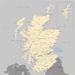 Political map of Scotland - royalty free editable vector map - Maproom