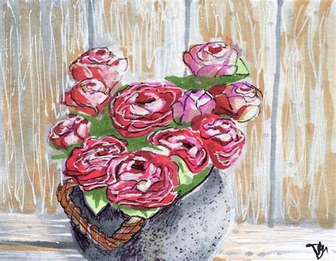Roses Mixed Media By Debbie Duguay Fine Art America