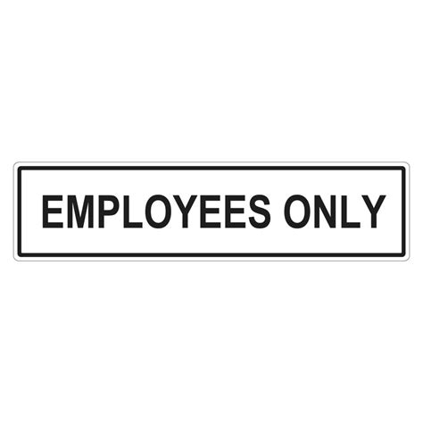 Employees Only Sign Au