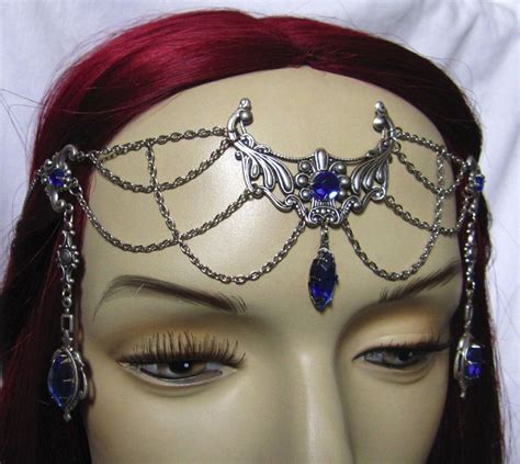 Goth Renaissance Medieval Elf Elven Circlet Crown Headpiece Bridal