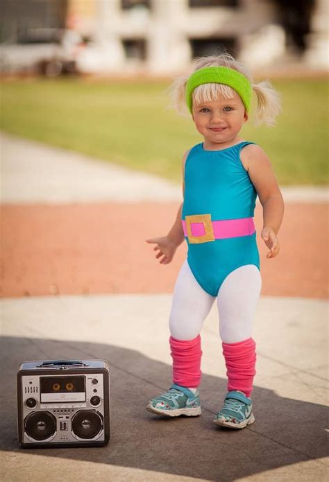 Toddler 80s Workout Girl Halloween Party Box Costumes Toddler