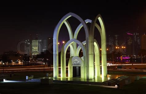 Islamic Monument In The City Of Doha Qatar Stock Photo Colourbox