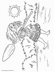 If your children loved moana the movie, they can bring to life the wonderful story by coloring in. Moana Coloring Pages. Printable Free Pictures (30 pics)