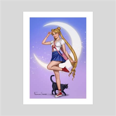 Sailor Moon An Art Print By Fernanda Suarez Inprnt