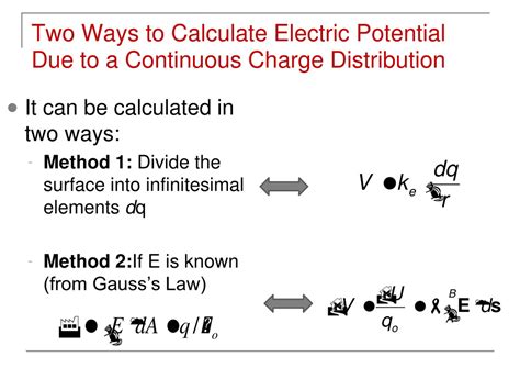 Ppt Electric Potential Due To Continuous Charge Distributions