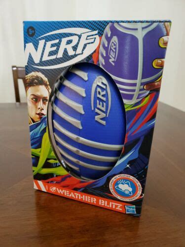 Nerf Sports Weather Blitz Football Ink Blue And Gray 195166119373 Ebay