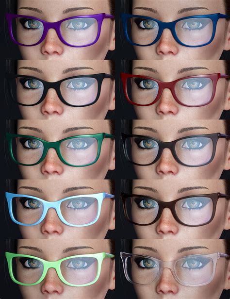 Alt Style Glasses For Genesis 8 Males And Females Daz 3d