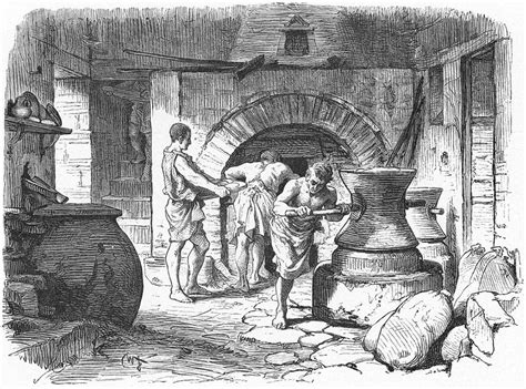 A Bakery In Ancient Rome Drawing By Mary Evans Picture Library Fine