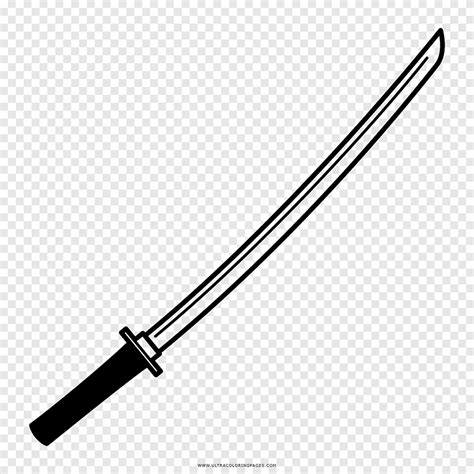 Katana Samurai Sword Coloring Page Coloring Pages