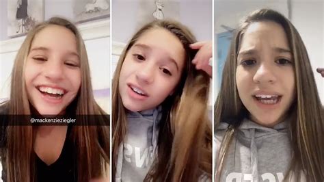 Mackenzie Ziegler Snapchat Videos December 2nd 2016 Youtube