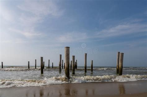 Focus On Flong Exposure Seascape Taken At The North Sea In Petten With