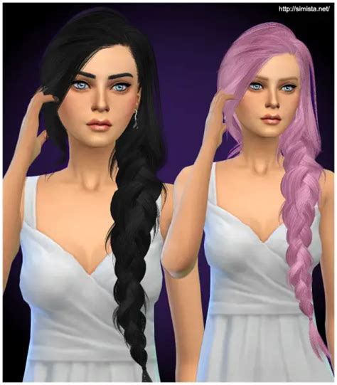 Sims 4 Hairs ~ Simista Skysims 257 Hairstyle Retextured