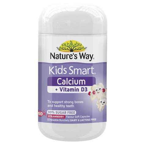 Also keep in mind that calcium supplements haven't really. Nature's Way Kids Smart Calcium + Vitamin D 50 Chewable ...