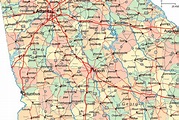 Map Of Central Georgia - Atlanta Georgia Map